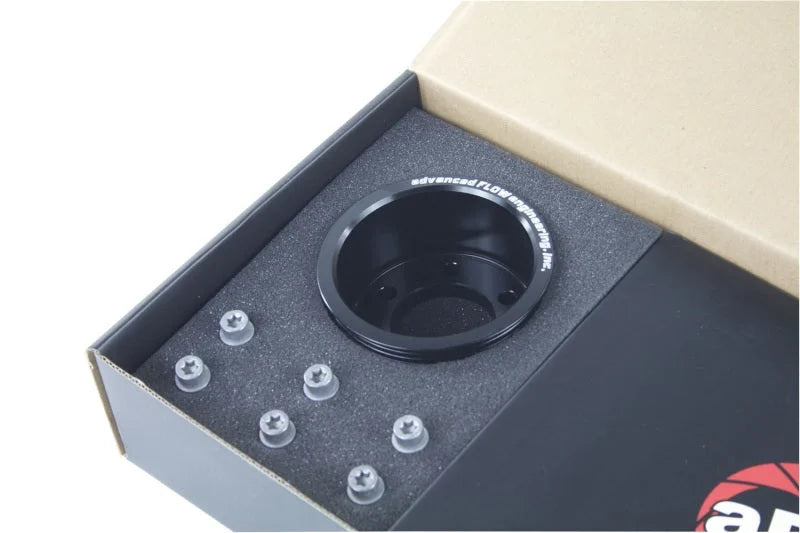 aFe Power Gamma Pulley GMA Power Pulley BMW M3 (E90/92/93) 07-08.5 V8-4.0L - Back View