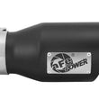 Load image into Gallery viewer, aFe Power Gas Exhaust Tip Black- 3 in In x 4.5 out X 9 in Long Bolt On (Black) - Additional View 6