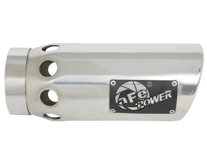 aFe Power Intercooled Tip Stainless Steel - Polished 4in In x 5in Out x 12in L Bolt-On - Additional View 5