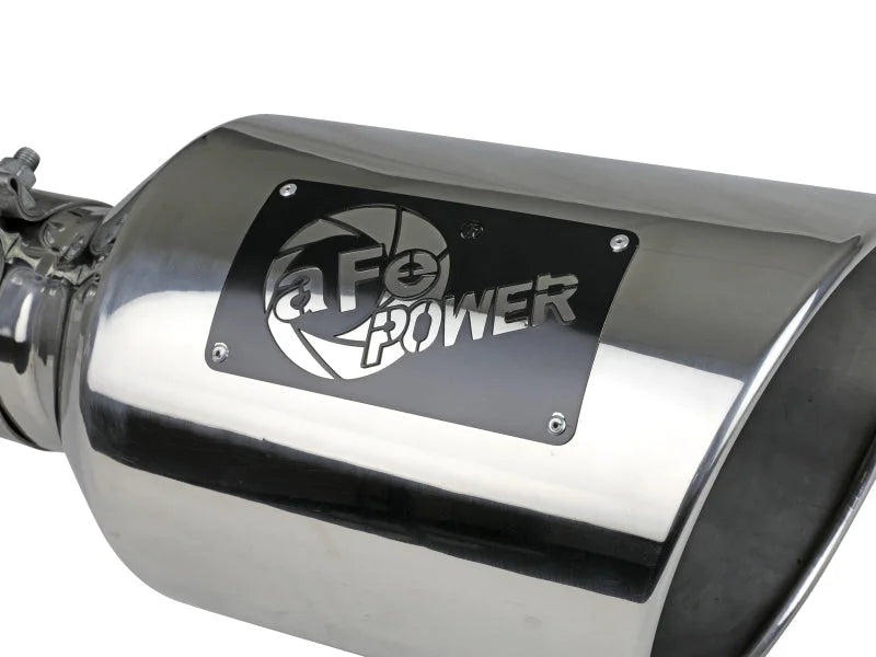 aFe Power MACH Force-Xp 304 Stainless Steel Clamp-on Exhaust Tip - Polished - Side View