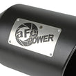Load image into Gallery viewer, aFe Power MACH Force-Xp 409 Stainless Steel Clamp-on Exhaust Tip Black - Side View
