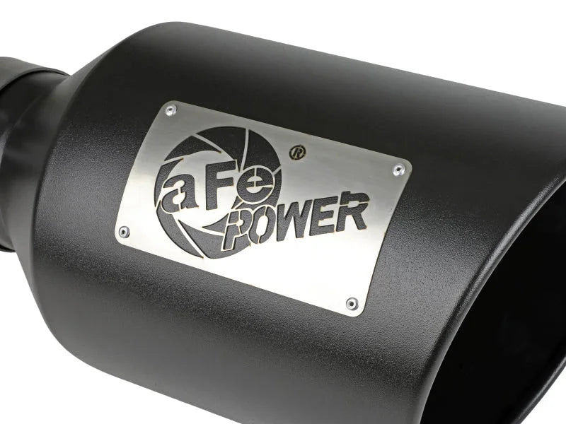 aFe Power MACH Force-Xp 409 Stainless Steel Clamp-on Exhaust Tip Black - Side View