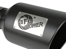 Load image into Gallery viewer, aFe Power MACH Force-Xp 409 Stainless Steel Clamp-on Exhaust Tip Black - Side View