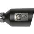 Load image into Gallery viewer, aFe Power MACH Force-Xp 409 Stainless Steel Clamp-on Exhaust Tip Black - Back View