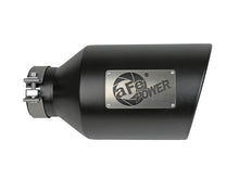 Load image into Gallery viewer, aFe Power MACH Force-Xp 409 Stainless Steel Clamp-on Exhaust Tip Black - Back View