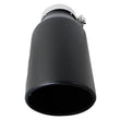 Load image into Gallery viewer, aFe Power MACH Force-Xp 4in In x 6in Out x 15in L Driver Side Clamp-On 4in 409 SS Exhaust Tip-Black - Side View