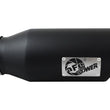 Load image into Gallery viewer, aFe Power MACH Force-Xp 4in In x 6in Out x 15in L Driver Side Clamp-On 4in 409 SS Exhaust Tip-Black - Additional View 6