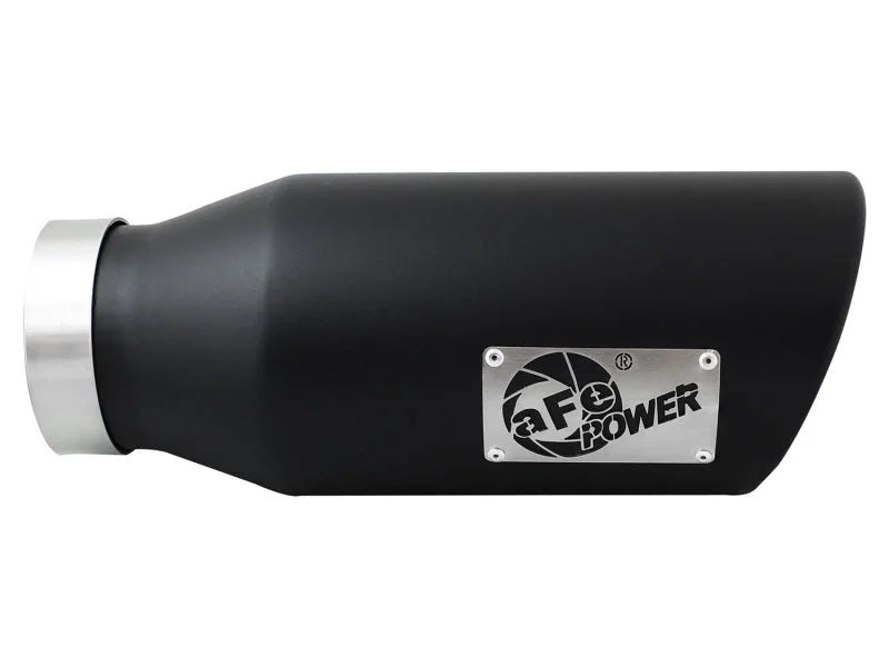 aFe Power MACH Force-Xp 4in In x 6in Out x 15in L Driver Side Clamp-On 4in 409 SS Exhaust Tip-Black - Additional View 6