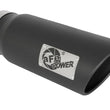 Load image into Gallery viewer, aFe Power MACH Force-Xp 5in In x 6in Out x 15in L Bolt-On 409 SS Exhaust Tip - Black - Main Product View