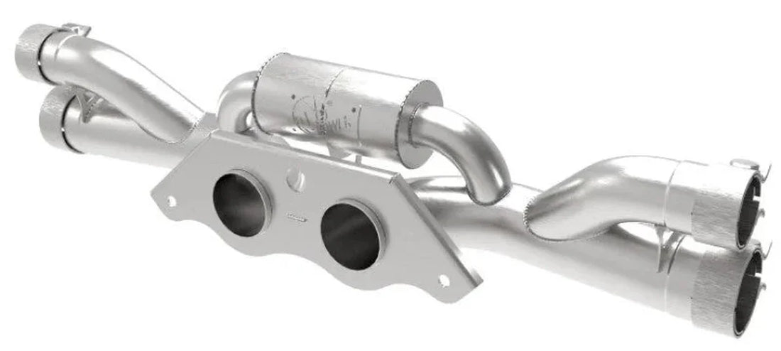 aFe Power MACHForce XP 304 Stainless Secondary Muffler Delete Pipe 14-19 Porsche 911 GT3 3.8L/4.0L - Additional View 8