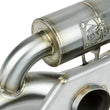 Load image into Gallery viewer, aFe Power MACHForce XP 304 Stainless Secondary Muffler Delete Pipe 14-19 Porsche 911 GT3 3.8L/4.0L - Back View