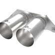 Load image into Gallery viewer, aFe Power Mach Force Xp 4in 304 SS Bolt-On Exhaust Tips Brushed 14-19 Porsche 911 GT3 3.8L/4.0L - Main Product View