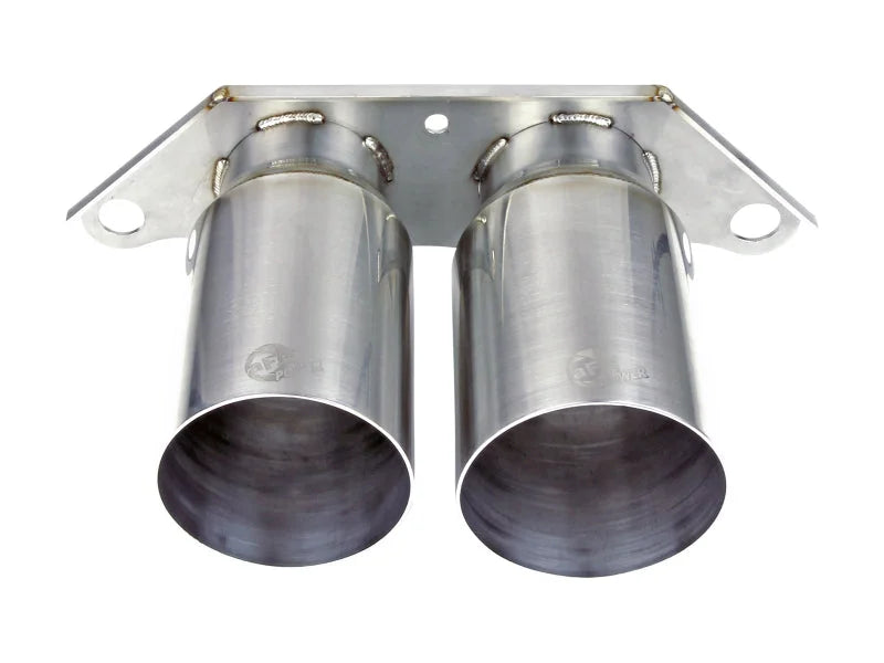aFe Power Mach Force Xp 4in 304 SS Bolt-On Exhaust Tips Brushed 14-19 Porsche 911 GT3 3.8L/4.0L - Additional View 6