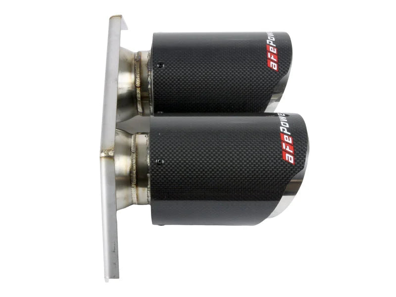aFe Power Mach Force Xp 4in 304 SS Bolt-On Exhaust Tips Carbon Fiber 14-19 Porsche 911 GT3 3.8L/4.0L - Additional View 5