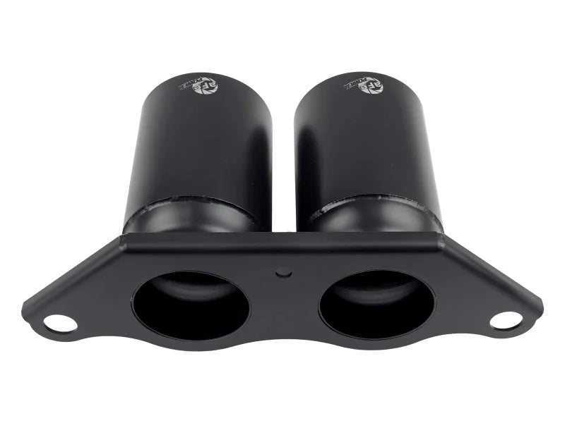 aFe Power Mach Force Xp 4in 304 SS Bolt-On Exhaust Tips Satin Black 14-19 Porsche 911 GT3 3.8L/4.0L - Additional View 5