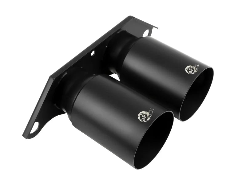 aFe Power Mach Force Xp 4in 304 SS Bolt-On Exhaust Tips Satin Black 14-19 Porsche 911 GT3 3.8L/4.0L - Additional View 6