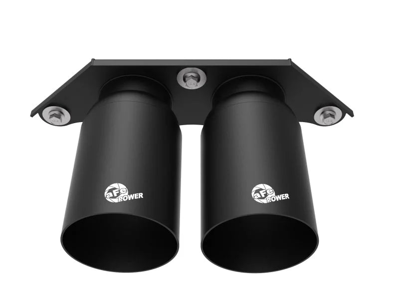 aFe Power Mach Force Xp 4in 304 SS Bolt-On Exhaust Tips Satin Black 14-19 Porsche 911 GT3 3.8L/4.0L - Additional View 7
