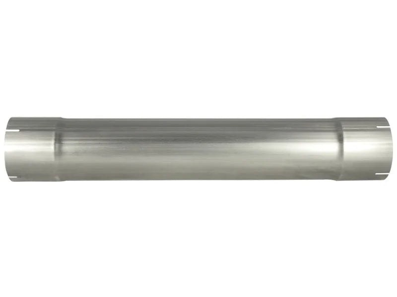 aFe Power MachForce XP Mufflers 5in T409 Stainless Steel Exhaust Muffler Delete Pipe - Side View