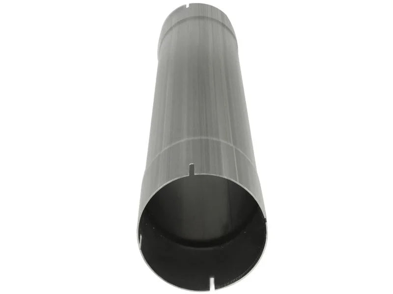 aFe Power MachForce XP Mufflers 5in T409 Stainless Steel Exhaust Muffler Delete Pipe - Back View