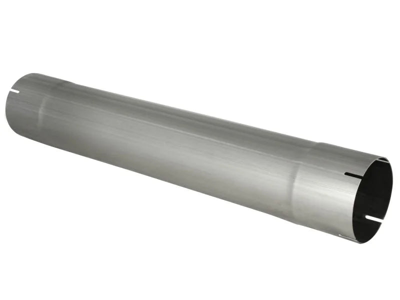 aFe Power MachForce XP Mufflers 5in T409 Stainless Steel Exhaust Muffler Delete Pipe - Installation View