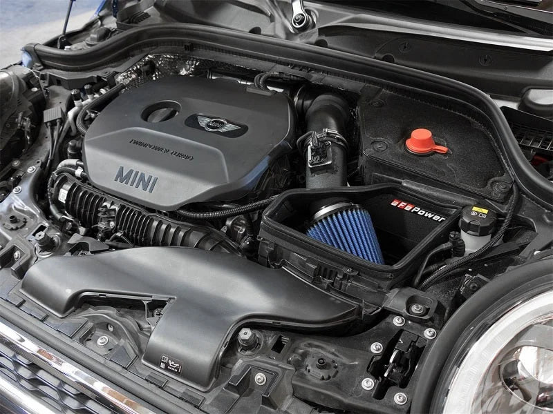 aFe Power Magnum Force Stage-2 Pro 5R Cold Air Intake System 15-17 Mini Cooper S F55/F56 L4 2.0(T) - Side View