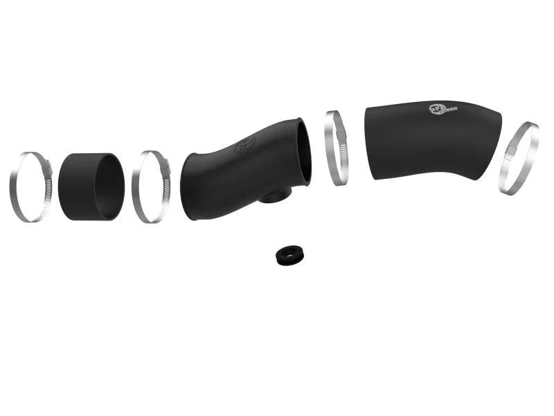 aFe Power MagnumFORCE Torque Booster Tube Ford Diesel Trucks 03-07 V8-6.0L - Back View