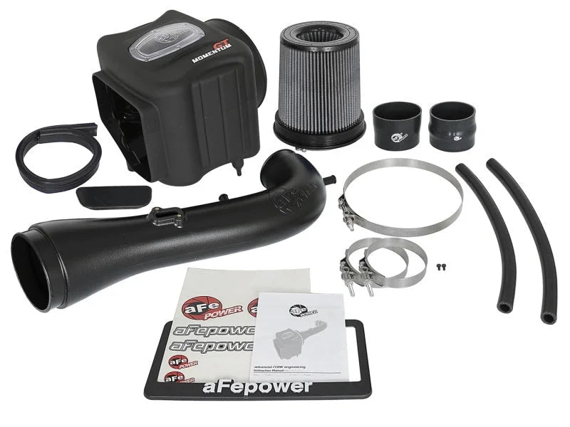 aFe Power Momentum GT Pro DRY S Cold Air Intake System GM SUV 14-17 V8 5.3L/6.2L - Back View