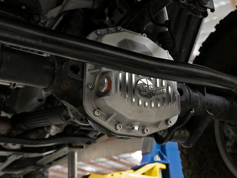 aFe Power Pro Series Front Differential Cover Raw(Dana M210) 18-19 Jeep Wrangler JL 2.0L (t) - Side View