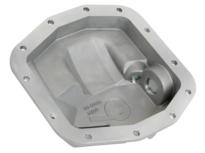 aFe Power Pro Series Front Differential Cover Raw(Dana M210) 18-19 Jeep Wrangler JL 2.0L (t) - Back View