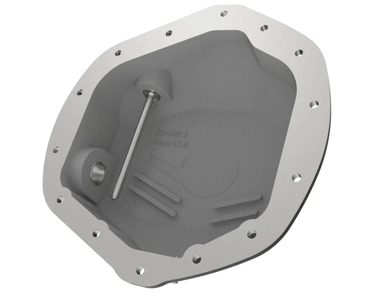 aFe Power Pro Series Rear Differential Cover Black w/ Machined Fins 14-18 Dodge Trucks 2500/3500 - Installation View