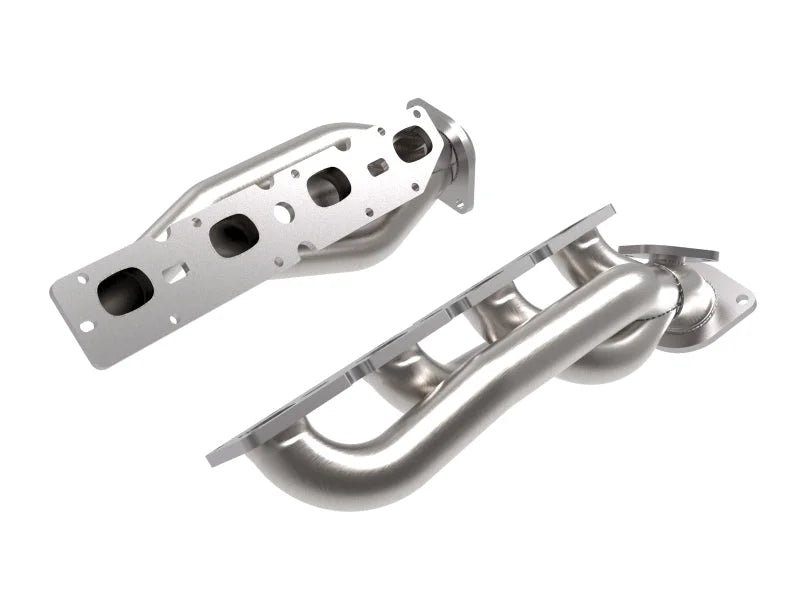aFe Power Twisted Steel 304SS Shorty Header 19-21 Ram 2500/3500 V8-6.4L - Main Product View