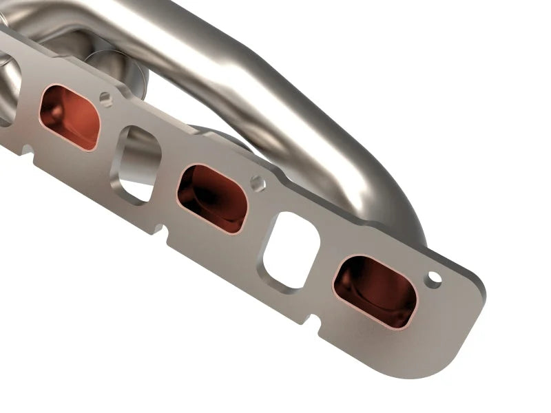 aFe Power Twisted Steel 304SS Shorty Header 2021 Ram 1500 TRX V8-6.2L - Side View