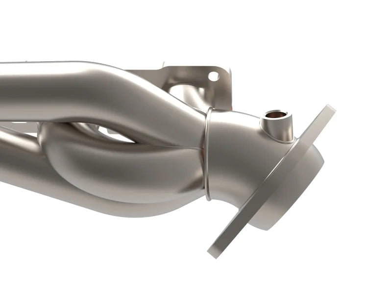 aFe Power Twisted Steel 304SS Shorty Header 2021 Ram 1500 TRX V8-6.2L - Back View