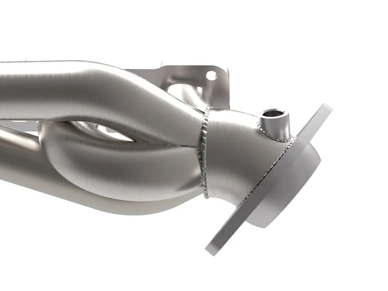 aFe Power Twisted Steel 304SS Shorty Header 2021 Ram 1500 TRX V8-6.2L (uncoated) - Side View