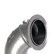 Load image into Gallery viewer, aFe Power Twisted Steel Down Pipe 3in 304 Stainless Steel w/ Cat 15-18 VW Golf R MKVII L4-2.0L (t) - Installation View
