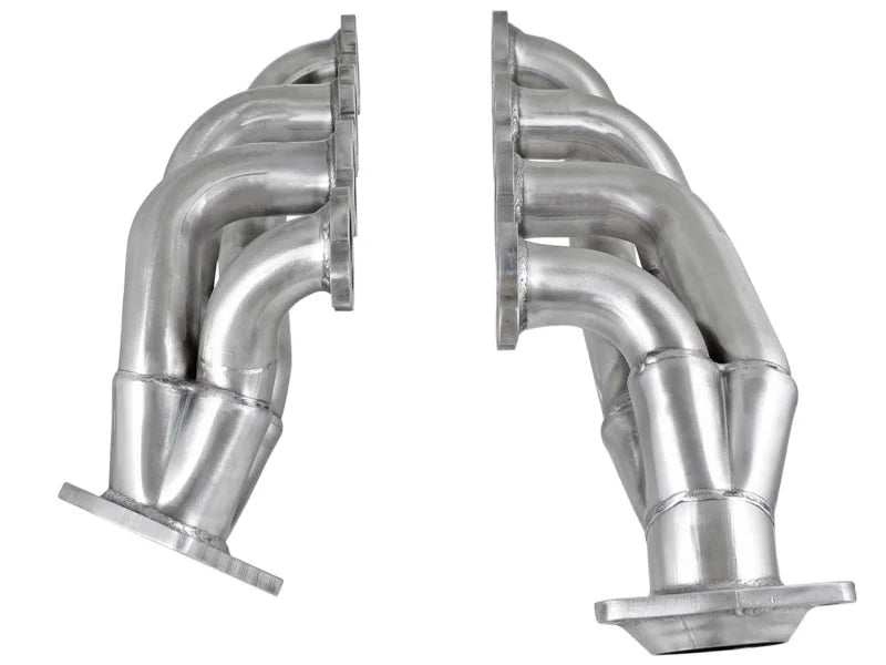 aFe Power Twisted Steel Headers 409 Stainless Steel 02-13 GM Silverado/Sierra 1500 V8 GMT800/GMT900 - Back View