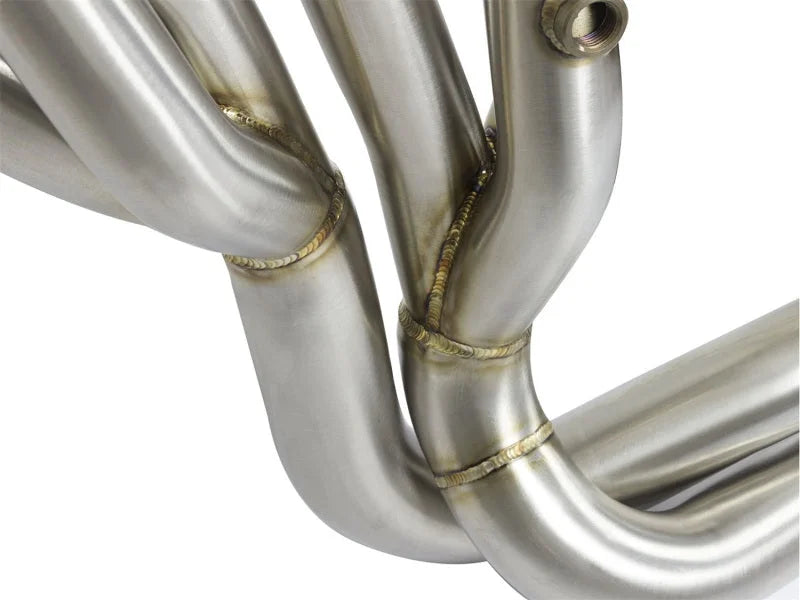 aFe Power Twisted Steel Long Tube Header & Connection Pipes (Street Series) 01-16 Nissan Patrol - Installation View