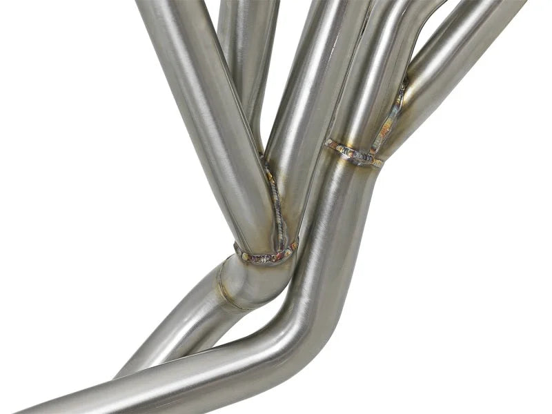 aFe Power Twisted Steel Long Tube Header & Connection Pipes 01-16 Nissan Patrol (Y61) V8-4.8L - Side View
