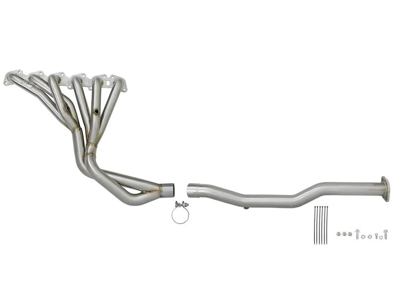 aFe Power Twisted Steel Long Tube Header & Connection Pipes 01-16 Nissan Patrol (Y61) V8-4.8L - Installation View
