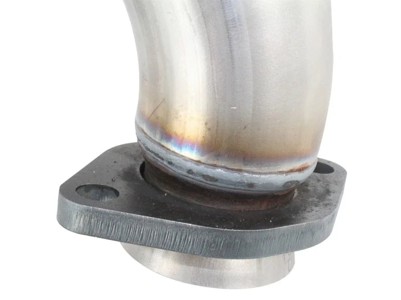 aFe Power Twisted Steel Loop Delete D/P Aluminized Steel 12-18 Jeep Wrangler (JK) V6 3.6L - Side View