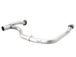 aFe Power Twisted Steel Y-Pipe Aluminized 2in 12-14 Jeep Wrangler (JK) V6 3.6L (4dr) - Main Product View