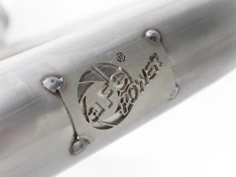 aFe Power Twisted Steel Y-Pipe Stainless Steel 2.5in 12-14 Jeep Wrangler V6 3.6L - Additional View 5
