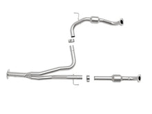 Load image into Gallery viewer, aFe Power Twisted Steel Y-Pipe w/ Cat SS 16-20 Toyota Tacoma V6 3.5L (4WD Only) - Installation View