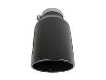 Load image into Gallery viewer, aFe Power Universal 5in Inlet 8in Outet MACH Force-XP Clamp-On Exhaust Tip - Black - Side View