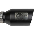 Load image into Gallery viewer, aFe Power Universal 5in Inlet 8in Outet MACH Force-XP Clamp-On Exhaust Tip - Black - Additional View 5