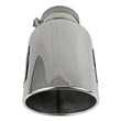 Load image into Gallery viewer, aFe Power Universal 5in Inlet 8in Outet MACH Force-XP Clamp-On Exhaust Tip - Polished - Side View