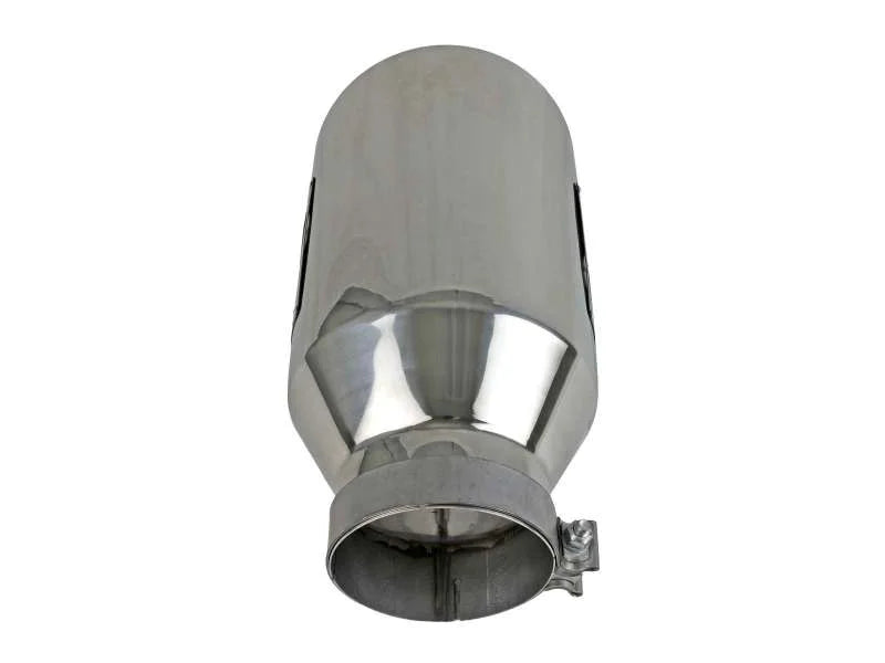 aFe Power Universal 5in Inlet 8in Outet MACH Force-XP Clamp-On Exhaust Tip - Polished - Additional View 5
