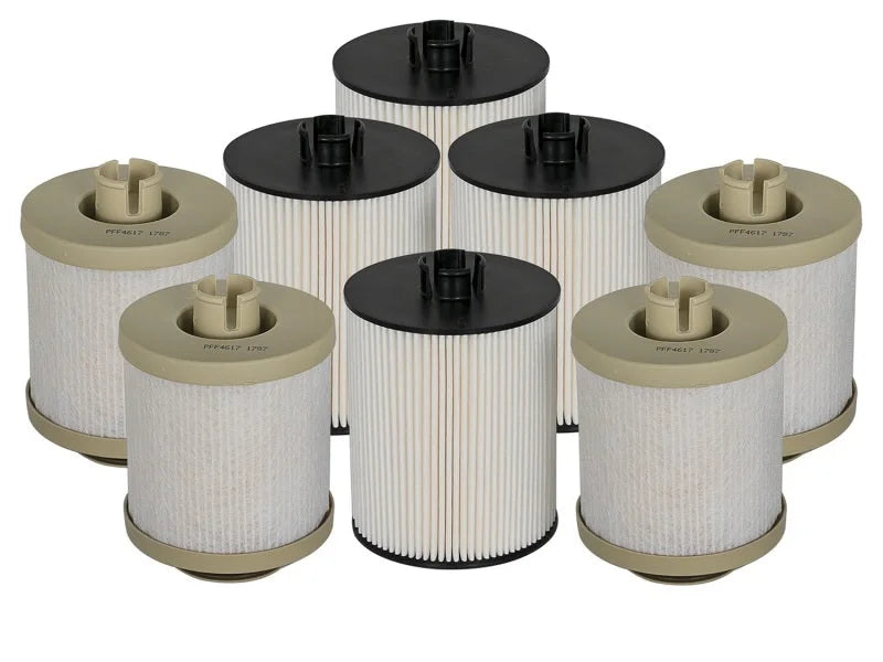 aFe Pro GUARD D2 Fuel Filter 08-10 Ford Diesel Trucks V8 6.4L (td) (4 Pack) - Main Product View