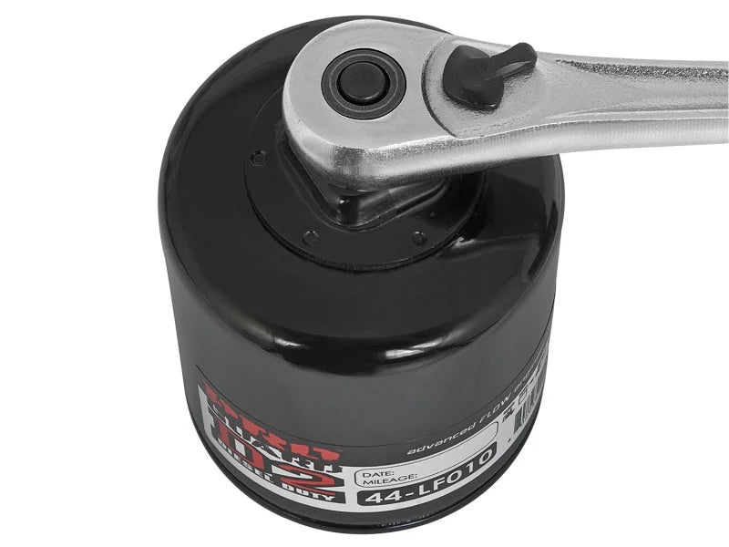 aFe Pro GUARD D2 Oil Filter 00-14 GM Gas Trucks V6 4.3L (4 Pack) - Side View
