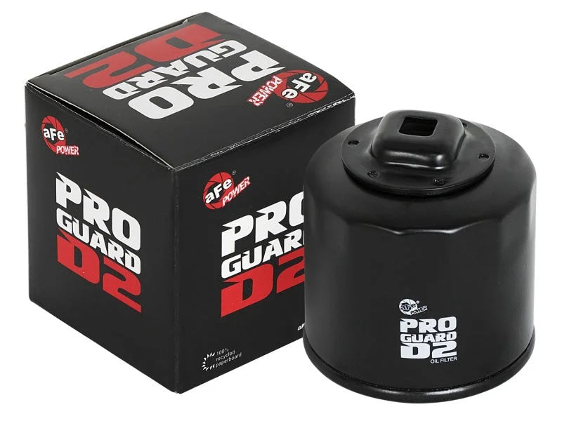 aFe Pro GUARD D2 Oil Filter 02-17 Nissan Cars L4/  04-17 Subaru Cars H4 (4 Pack) - Additional View 7
